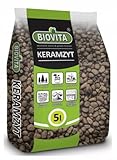 BIOVITA Blähton, Tongranulat zur Drainage 8-16 mm – Blähton Granulat für Zimmerpflanzen 5L