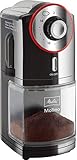 Melitta Molino Kaffeemühle – Elektrische Kaffeemühle für bis zu 200g Kaffeebohnen mit 17 individuellen Mahlstufen, für 2–14 Tassen Kaffee, schwarz/rot