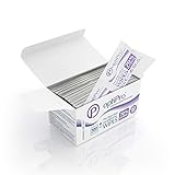 OptiPro 70% Alkohol Voreinspritzung Isopropyl Tücher - Einzeln verpackte Erste-Hilfe Haut reinigungstücher in leicht aufreißbarer Packung (100 Stück)
