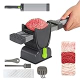 Fleischschneidemaschine, Edelstahl Allesschneider Fleischerbeil, Verstellbarer Fleischschneider 2-4 mm Dick, Aufschnittmaschine Manueller Fleisch Schneidemaschine für Fleisch, Käse usw (1 Stück)
