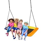 Nestschaukel,Rechteckige Schaukel,Höhenverstellbare Schaukel bis zu 300kg,Hängeschaukel Familienschaukel für drinnen & draußen