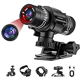 NinjaCam Action Cam, 1080P HD & 120° Weitwinkel Action Kamera, Helmkamera Fahrrad, Wasserdicht Fahrrad Kamera, Bodycam Körperkamera für Outdoor Fahrrad Motorrad Reiten