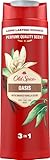 Old Spice Oasis Herren Duschgel & Shampoo 400ml Universal 3 in 1 Haarreinigungsgel für Haare, Gesicht und Körper. Lang anhaltender frischer Duft in Parfümqualität