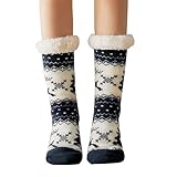 Generisch artikel unter 1 euro Kuschelsocken Winter-gefütterte Wollsocken mit Lammmotiv, gemütlich, schwer, Thermo-Stiefelsocken, flauschige, bodenfreie Black of Friday Angebote 2 Euro Artikel