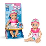 BABY born Splish Splash Bade-Spielzeug Emma - Größe 15 cm - Mit mechanischer Schwimmfunktion - Funktioniert komplett ohne Batterien - Geeignet für Kinder ab 1 Jahr, Rose