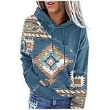 2025 Kapuzenjacke Damen Kapuzenpullover Damen Hoodie Damen Sweatjacke Vintage Drucken Damen Pullover Mit Kapuze Mode Pulli Oberteile Leichte Y2k Casual Lockere Winterjacke Angebote des Tages Heute