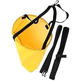 STOBAZA Schwimmtrainingsgerät Widerstandsparachute mit Verstellbarem Gurt für Erwachsene und Pool Fitness Training Geeignet für Schwimmstile Innen und Außen Einsetzbar