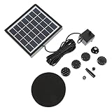 BESPORTBLE Solar Gartenbrunnen Pumpe Solarbrunnen Pool Wasserpumpe für Gartenteich Automatische Solarpumpe ohne Batterie Dekorativer Outdoor Springbrunnen für Garten Landschaft Teich