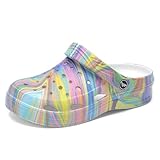 Milazzo Jungen Mädchen Tarn-Garten-Clogs: Bequeme Slip-On-Strandsandalen für kleine und große Kinder - Kindergröße EU 37-38 Farbspirale