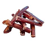 Topdog Ochsenziemer Hund 20 Stück 12 cm - Ochsenziemer für Hunde - 100% natürlich ohne Zusatzstoffe - Langer Kauspaß für Hunde - Beruhigender Beschäftigungsnack mit Zahnpflege
