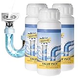 YOFDAL Abflussreiniger Schaum Extra Stark, Rohrreiniger Extrem Stark, Wild Sink Und Drain Cleaner, Hochwirksamer Rohrreiniger Mit Aktivschaum, Für Küche, Bad, Toilette & Balkon Alle Rohre (3Pcs)