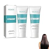 Haarglättungscreme, Protein Correcting Hair Straightening Cream, Seidige & Glänzende Haarglättungscreme Tiefenwirksame Haarkur Für Trockenes, Geschädigtes Haar (2 Stück)