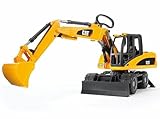 bruder 02445 - Cat Mobilbagger - 1:16 Baustelle Baufahrzeug Löffelbagger Arbeiter bworld Baumaschine Spielzeug