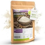 Vita2You Mandelmehl 1kg - blanchiert und naturbelassen - Mandeln gemahlen zum Backen - 1000g - Premium Qualität