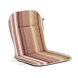 PATIO Stuhlauflage Niedriglehner 80 x 43 cm Ben Monoblock Auflage Sitzkissen Stuhl Wendekissen Streifen Mehrfarbig