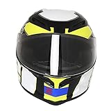 XTevu Motorradhelm, Integral-Motorradhelm, schützender Reithelm für Männer und Frauen, Straßenrad-Sturzhelm für Straßentouren