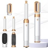 Hairstyler Set, 5 in 1 Air styler, Negativ Lonen Haarstyler mit Lockenstab automatisch, Air Styler Thermal Brush Haartrockner