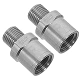 YARNOW Fahrradpedaladapter 9/16 1/2 aus Edelstahl Pedalkonverter für Mountainbike und Rennrad Wetterfest Sicherer Halt Einfache Montage Pedalverlängerung für Verbesserten Fahrkomfort