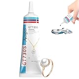 YUPZAR 1 Stück Schmuckkleber Extra Stark Transparent, schmuck kleber, schmucksteinkleber, Mehrzweckkleber Zum Präzisen Verkleben von Edelsteinen, Perlen etc, 60ml