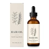 Natürliches Haaröl mit biologischen Rosmarinöl & Kurkuma, Pfefferminzöl, natürliches Rosmarinöl Haare für Frauen & Männer, Kopfhautpflege & Naturkosmetik