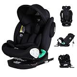 Bebies First Executive i-Size Kindersitz 360° drehbar – ISOFIX Gruppe 0/1/2/3 (40–150 cm) – Schwarz