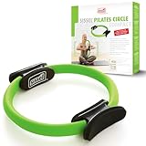 Sissel® Pilates Circle Compact | 27cm Durchmesser | Glasfaserring mit Schaumstoffpolstern | Antirutsch-Gummierung | Ideal für Kraft- und Koordinationstraining | Inkl. Übungsposter | Farbe: Lime