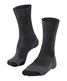 FALKE Damen Wandersocken TK2 Explore W SO Wolle Funktionsmaterial antiblasen dick 1 Paar, Grau (Asphalt Melange 3180), 37-38