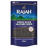 Rajah Senfsamen – Ganze, schwarze Senfkörner zum Würzen und Kochen – 1 x 100 g