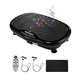 Oyajia Vibrationsplatte,Rüttelplatte Sport für Zuhause ,Vibro Shaper mit 120 Stufen - Vibrationsboard zur Fettverbrennung, Figurformung & Muskelaufbau für Damen ＆ Herren (Schwarz)