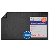 BigDean Schmutzfangmatte 90x150 cm Anthrazit – rutschfeste Fußmatte Made in Europe
