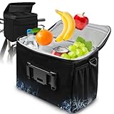 TOUYINGER Lenkertasche Fahrrad, 6L Fahrradtasche Lenker mit Thermo Auskleidung, Wasserdicht Fahrradkorb Vorne Tasche mit Adapter, Handyhalterung, Touchscreen