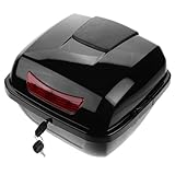 Mipcase Motorrad Heckbox Klein Schwarz Robuste Elektrische Roller Gepäckbox Einfach zu Montierender Stilvoller Motorradkoffer für Sichere Aufbewahrung und Schutz Ihrer Ausrüstung
