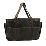 BSTCAR Camp-Topfaufbewahrungstasche Aufbewahrungstasche für Gartengeräte Organizer Große Kapazität Canvas-Handwerkzeugtasche mit Taschen für Reisen, Picknick, Barbecue (OD Grün)