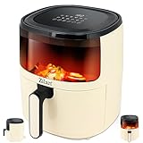 Heissluftfritteuse 5 Liter Heißluft-Frittieren Mini Backofen Heißluftfritteuse - Grillen Backen Dörren Frittieren Friteuse ohne Öl Airfryer Heißluftofen Heißluftgrill Fritteuse 1500 Watt