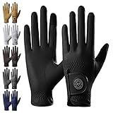 AF EQUESTRIAN Damen Reithandschuhe Reitzubehör Premium Kunstleder Sui Sereno Damen Handschuhe Schlangenhaut Design (Schwarz, Medium)