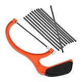 ELAYARD Mini Handsäge Holz Metallsäge Kompakt Leicht Tragbar mit Stabiler U förmiger Bügelkonstruktion Inkl Ersatzsägeblätter für Holz Metallbearbeitung DIY und Handwerk