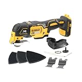 DEWALT 18 Volt ozillierendes Akku-Multi-Tool DCS355N-XJ (bürstenloser Motor, LED-Lampe, großer Auslöseschalter, 30-tlg. Zubehör-Set für Schleif- und Sägeanwendungen, Lieferung ohne Akku und Ladegerät)