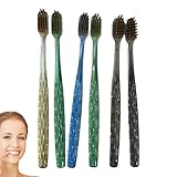 Zahnbürsten - Hygiene Handzahnbürste | 6 Stück Reisezahnbürsten Für Erwachsene | Für Damen Herren Senioren Reise Alltag Bad Büro