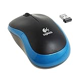 Brightium Kabellose Maus – 1000 DPI, 3 Tasten, beidhändig verwendbar, in Schwarz und Blau, ideal für den täglichen Gebrauch und tragbar.