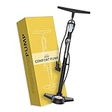 DANSI Fahrradpumpe I Standluftpumpe passend für alle gängigen Ventile inklusive Manometer & Adaptern I luftpumpe Fahrrad, luftpumpe (Comfort,)