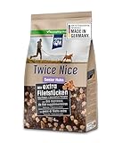 NutriQM® Twice Nice Senior Huhn 2 x 4 kg – Getreidefreies Trockenfutter für Hunde ab 7 Jahren – Mit Filetstücken & Superfoods – Duo-Protein, leicht verdaulich – Made in Germany