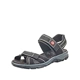 Rieker Damen 68851 Sandalen, Schwarz, 41 EU