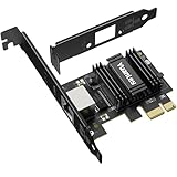 2.5G PCIe Netzwerkkarte, YuanLey 2,5-Gigabit PCI Express Ethernet-Adapter mit Realtek RTL8125B, 2500Mbps NIC-Karte RJ45 LAN-Controller für PC Windows/Linux/Mac OS mit Low-Profile-Halterung