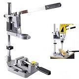 Präzisions-Bohrständer mit Verstellbarer Höhe und Flachbackenzange, Standbohrmaschine, Ständerbohrmaschine, Bohrmaschinenständer, Bohrständer Ständer für Bohrmaschine, für Exaktes Bohren
