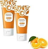 Orange Purifying Exfoliating Gel Salicylic Acid Face Scrub & Skin Peel,Clean and Clear Blackhead Remover,for Blackhead Remover Reduce Acne,Exfoliating-Reduction Face Wash for (2PCS, 100g)