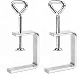 C Klemme 2 Stück C-Klemme Edelstahl C Zwingen Schraubklemme Trägerklemme Fixierzange Tischklemme Trägerklammer Befestigungs Klemme Trägerklemme Klemmschraube Clamp C Zwinge für Holzarbeiten