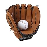 Baseball Handschuhe, Softball Handschuhe, Baseball Training Wettbewerb Handschuh Verdicken Dauerhaft Softballhandschuhe Für Kinder Erwachsene, PU-Leder, S/M/L