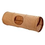 Kerbl Pet Pet Nagertunnel aus Leinen, Für Kaninchen/Hasen/Meerschweinchen/Katzen/kleine Hunde, 50 x Ø18 cm