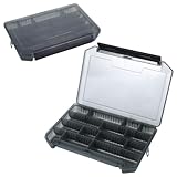 2 Stück Köderbox Angeln, EVA Tackle Box Angeln, 20.5x14.5x2.7cm Köderbox Tackle Box, Angelhaken Box, Angelboxen für Zubehör, Angelköder Box