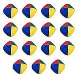 Zyluniy 15 Stück Kinder Jonglierbälle Set, 5cm Langlebige jonglierset, Wiederverwendbar Weiche Bunte Jonglierbälle Langlebig, Ideal für Kinder und Anfänger